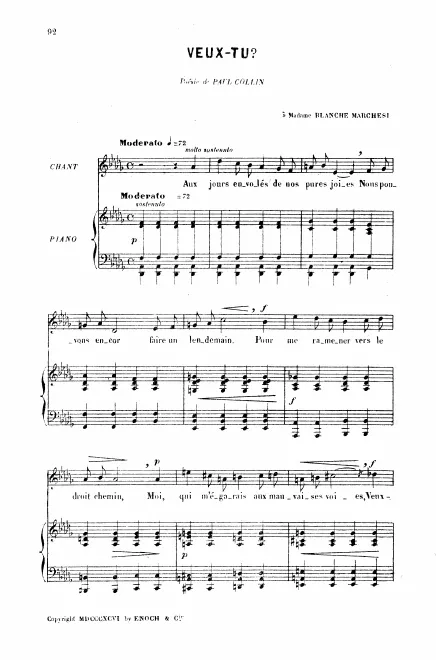First page of Veux-tu ?