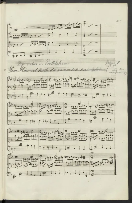 First page of Puer natus in Bethlehem