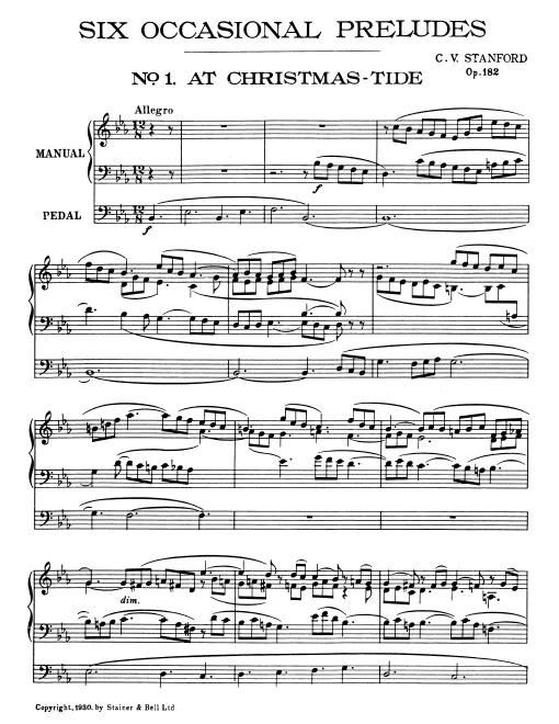 First page of 6 Occasional Preludes