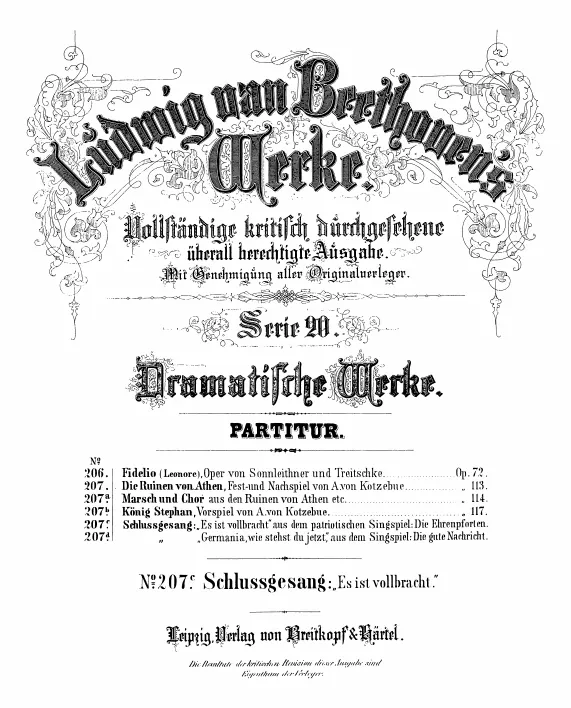 First page of Es ist vollbracht