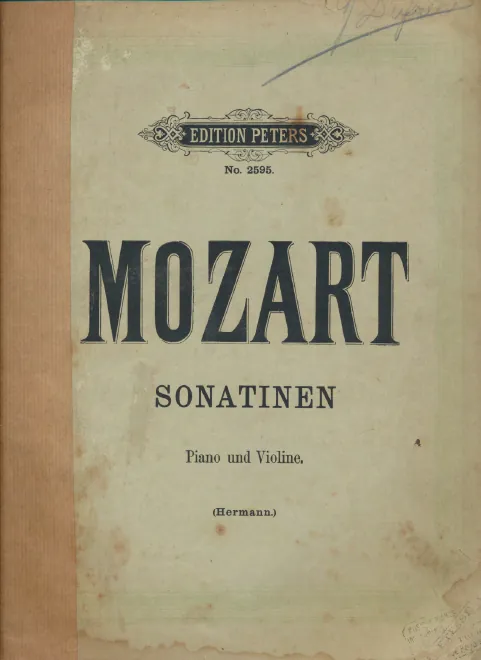 First page of Ausgewählte Sonatinen-Sätze für Pianoforte und Violine