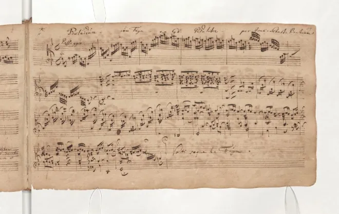 First page of Prelude and Fugue in G minor