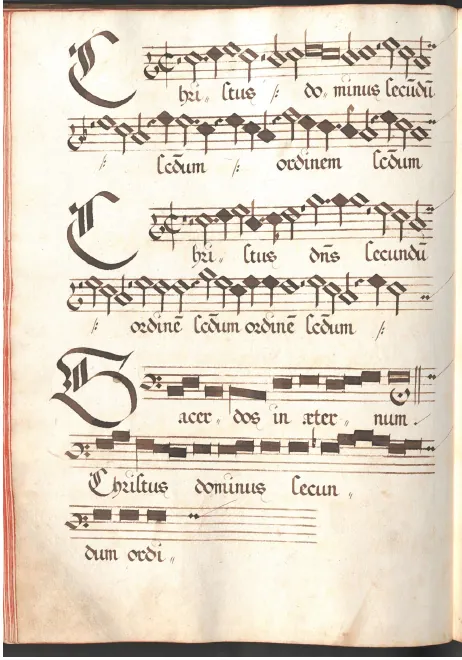 First page of Antiphonae septem ad Vesperas Corporis Christi