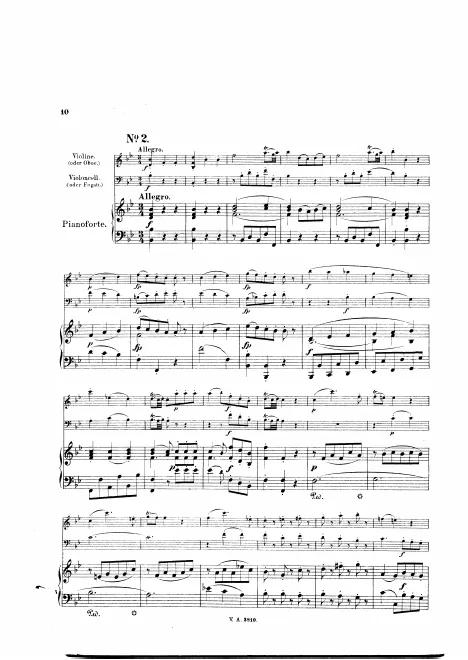 First page of Divertimento