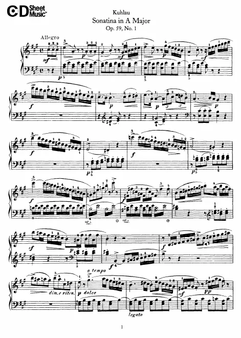 First page of 3 Sonatas