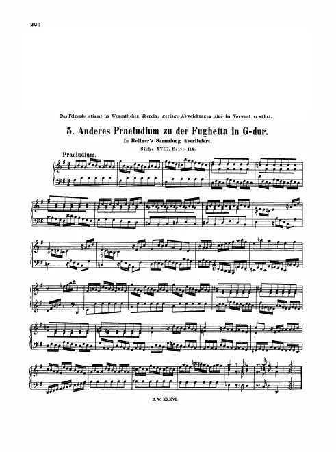 First page of Prelude in G major