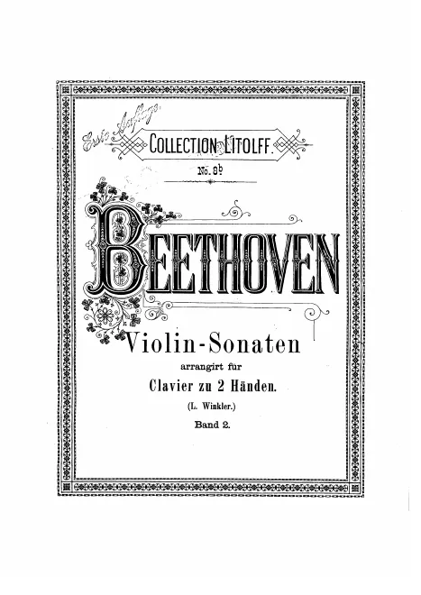 First page of Violin Sonata No.9 in A major