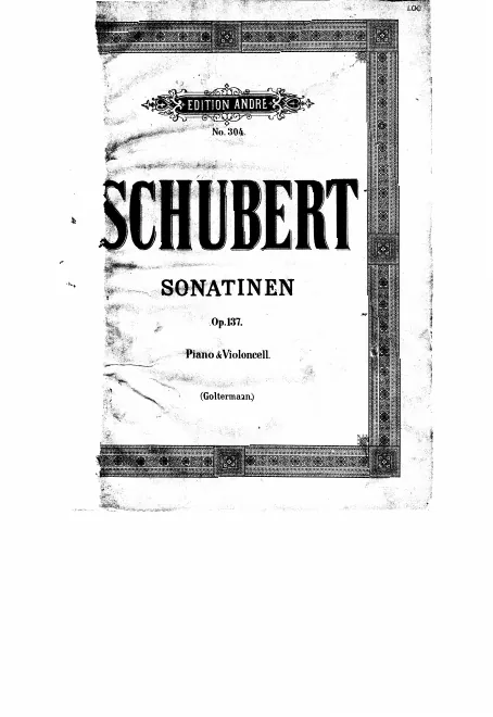 First page of 3 Violin Sonatinas