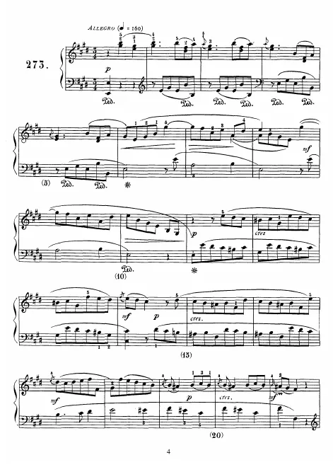 First page of Keyboard Sonata in E major