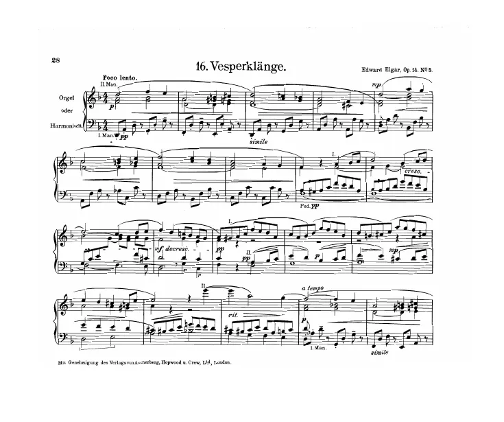 First page of 11 Vesper Voluntaries
