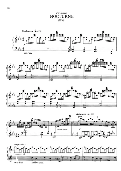 First page of Two Pieces for Piano