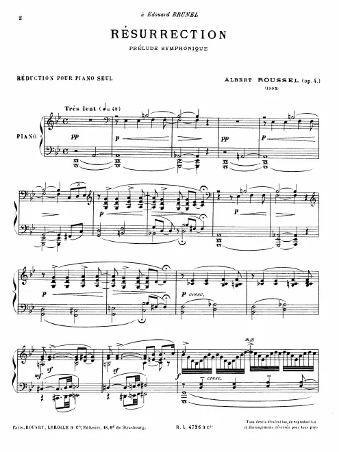 First page of Résurrection