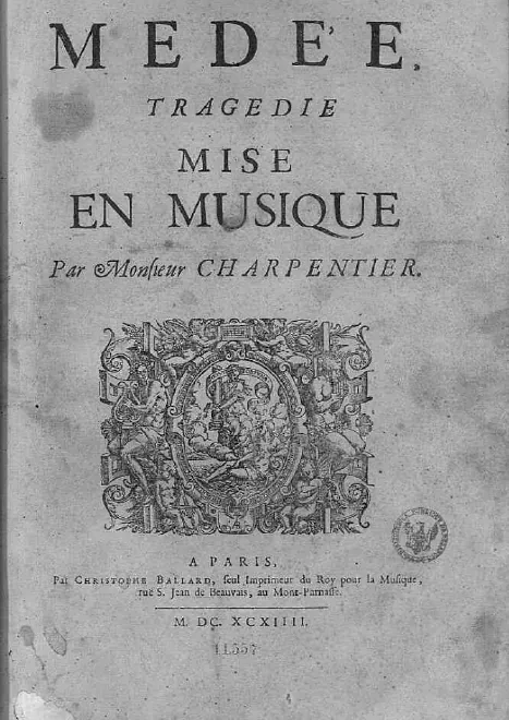 First page of Médée