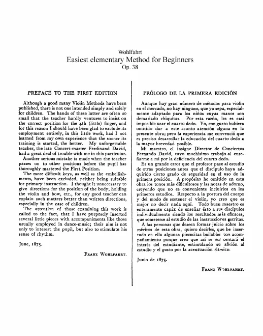 First page of Leichtester Anfang im Violinspiel.