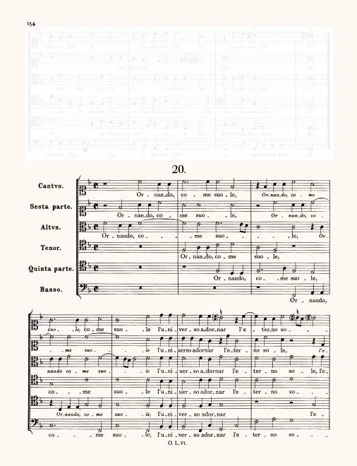 First page of Ornando come suole