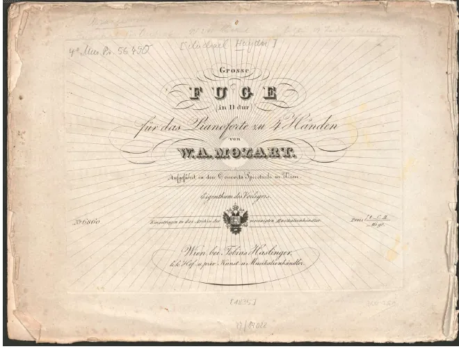 First page of Fugue in D major