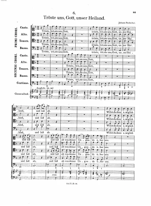 First page of Tröste uns Gott, unser Heiland