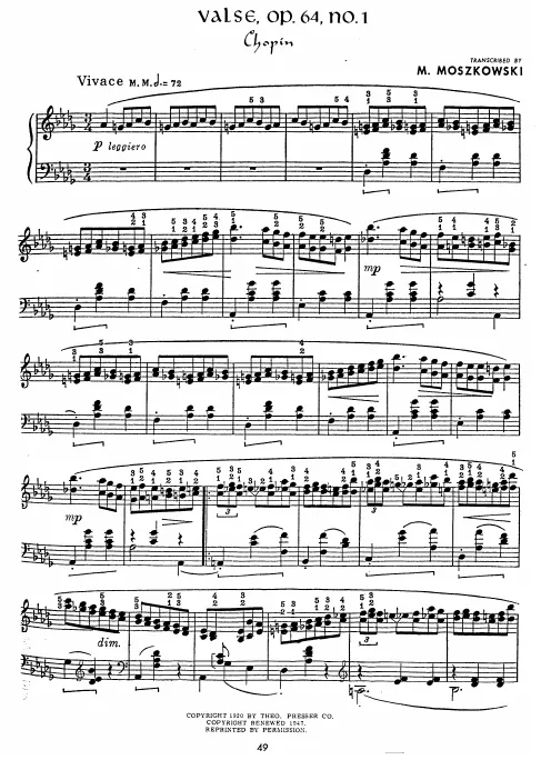 First page of Waltzes