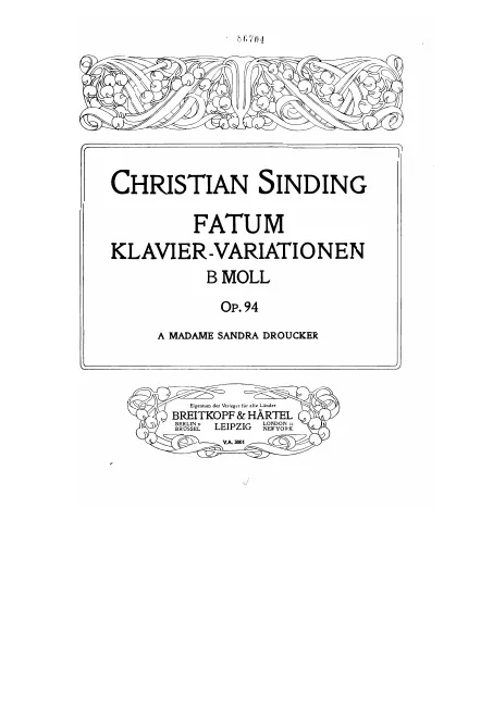 First page of Fatum
