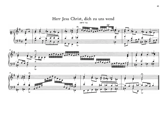 Herr Jesu Christ, dich zu uns wend, BWV 726