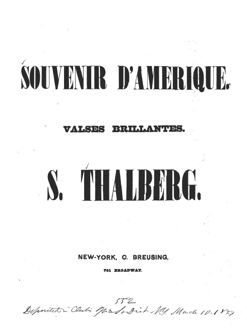 First page of Valse mélodique