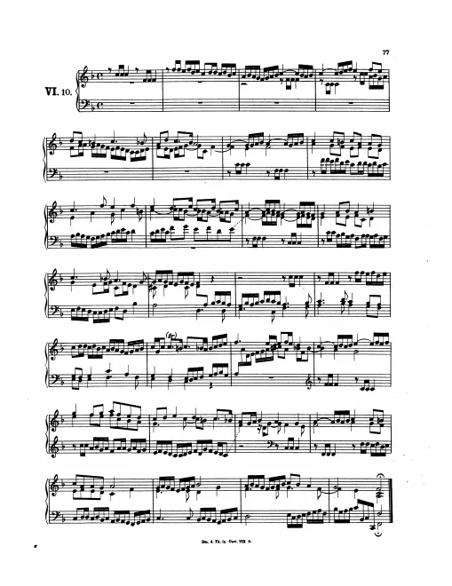 First page of Magnificat Fugue