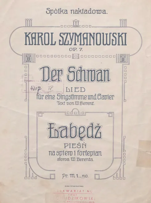 First page of The Swan