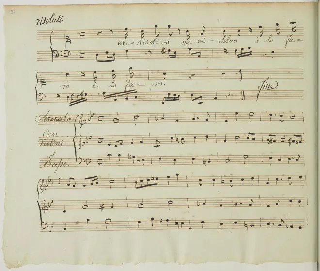 First page of Perchè tacete, regolati concenti
