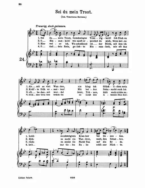 Complete Score (original / high voice, )