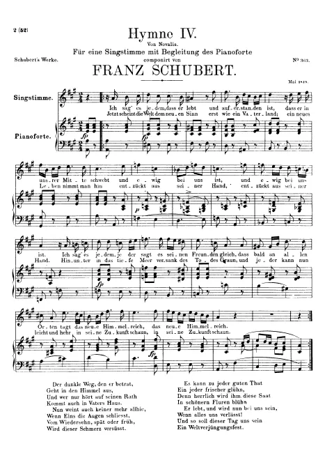 First page of Hymne