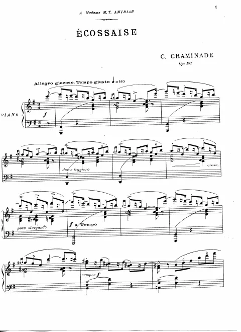 First page of Ecossaise