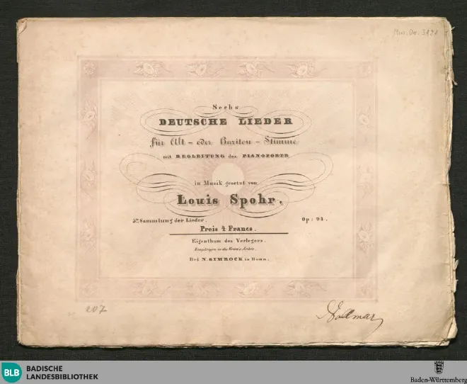 First page of 6 Deutsche Lieder