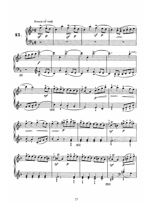 First page of Keyboard Sonata in F major