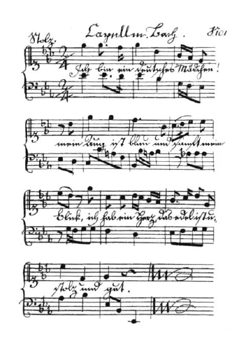First page of Vaterlandslied