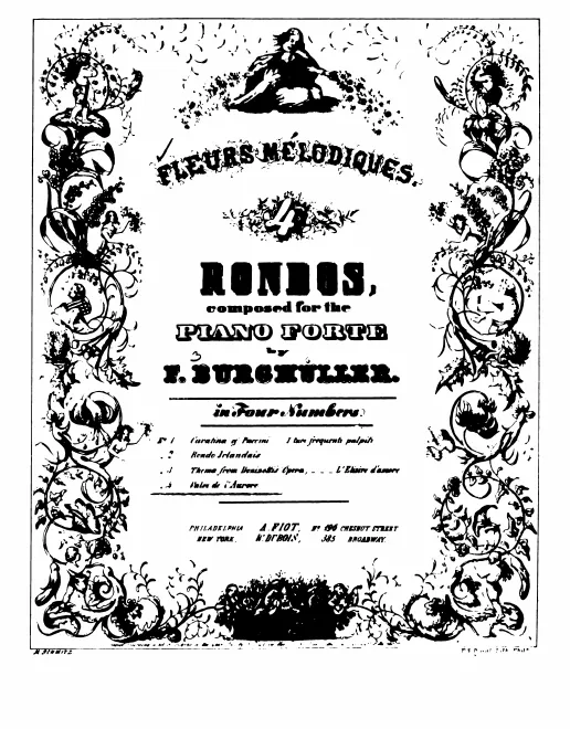 First page of Fleurs mélodiques