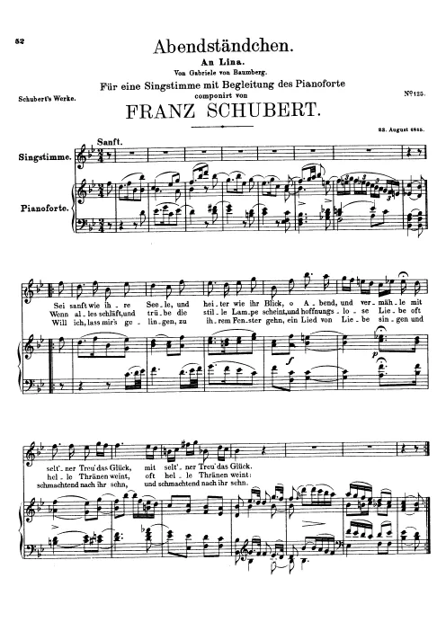 First page of Abendständchen