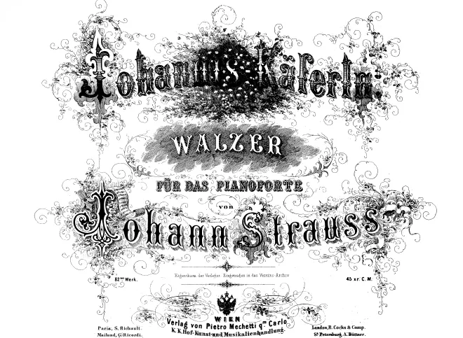 First page of Johannis-Käferln Walzer