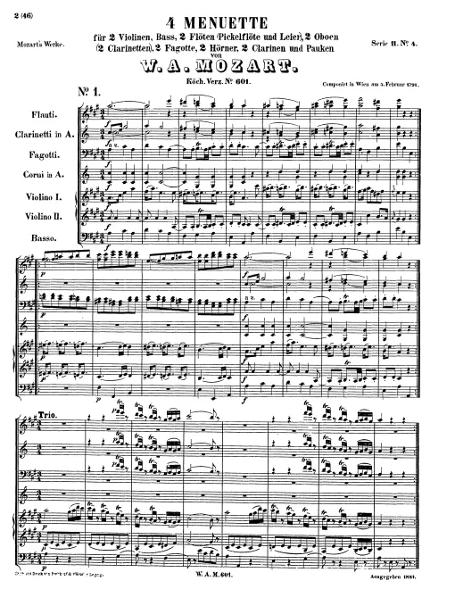 First page of 4 Minuets
