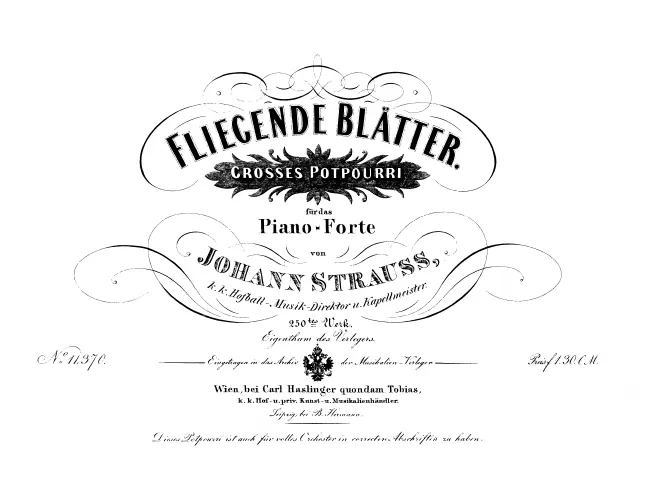 First page of Fliegende Blätter