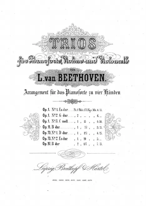 First page of Piano Trio No.5