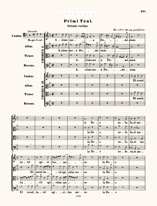 First page of Magnificat primi toni