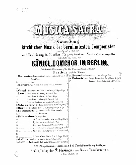First page of Sanctus Dominus