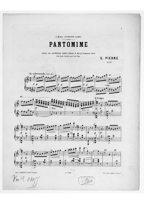First page of Pantomime