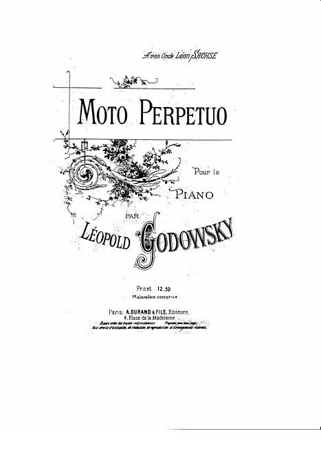 First page of Moto perpetuo