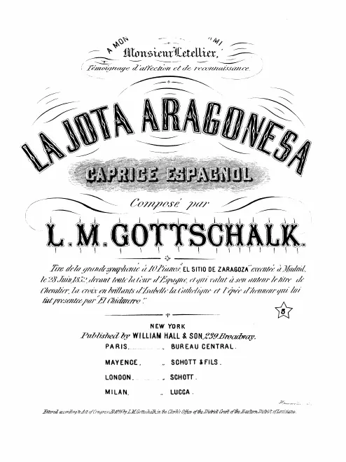 First page of La jota aragonesa