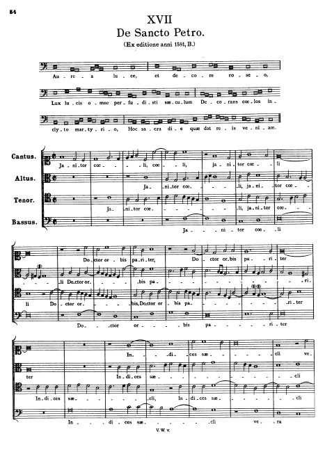 First page of Aurea luce, et decore roseo