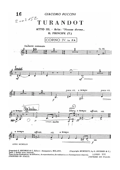 Horn 4 (F)