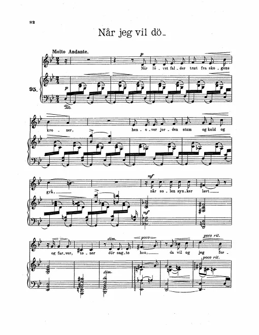 First page of 6 Elegiac Songs