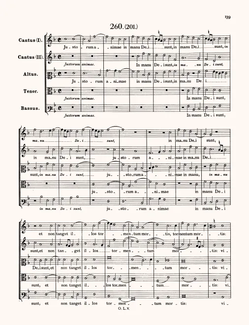 First page of Iustorum animae
