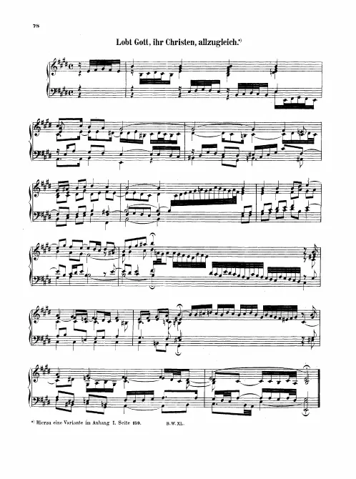 First page of Lobt Gott, ihr Christen, allzugleich
